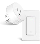 Remote Switch Outlet,GreenCyle Remote Control Outlet Plug with Switch,Wireless On/Off Light Switc...