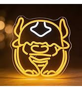 Flying Sky Bison LED Neon Sign 12.6"x12.6" - Appa Style Character Wall Decor, Avatar Themed USB N...