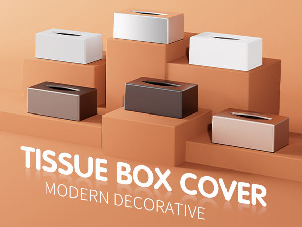 Tissue boxes available in multiple colors colorful