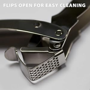 easy to clean garlic press