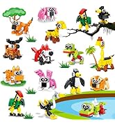 20pcs Animal Mini Building Blocks Party Favor for Kids Easter Egg Filler Basket Stuffer Return Gi...