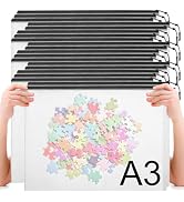 YOPCDJ 20pcs Plastic Mesh Zipper Pouch Bags, A3 17x12 Inches Extra Large Zipper Bags, Reusable Zi...