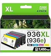 Acaves Compatible 936XL Ink Cartridges 4-Pack – for HP OfficeJet Pro 9125e, 9120e, 9135e, 9730e, ...