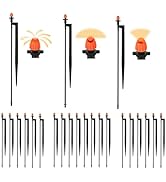 Micro Drip Irrigation Sprinkler Heads: 20 Sets Mixed 360/180/90 Degrees Drip Irrigation Emitters ...