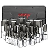 Disen 32-Piece HEX Bit Socket Set, SAE & Metric Allen Wrench Socket Set with Enhanced Storage Cas...