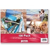 Premium Glossy Photo Paper, 5 x 7 inch, 100 Sheets, 200gsm, by Better Office Products, 5 x 7, 100...