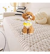OTOB Couch Cover for Dogs Washable All Seasons Non Slip Fuzzy Pet Couch Covers Sofa Slipcovers Cu...