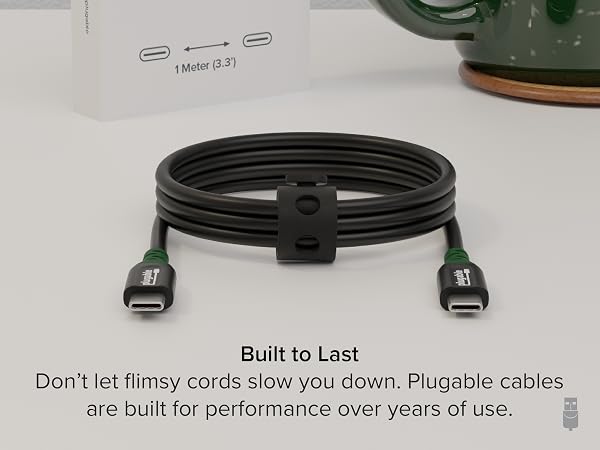 performance plugable cable 240w usb-c charger usb c 240w usb c epr cable power delivery