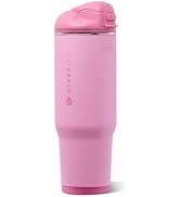 HydroJug Ease2o 32oz Insulated Water Bottle, Straw & Chug Lid, Petal | Pressure-vented lid, leak-...