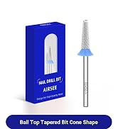 AIRSEE Tungsten Carbide Acrylic Nail Drill Bit Efile Electric File Machine Head Tip for Manicure ...