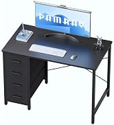Pamray 32 Inch Computer Desk with 4 Drawers Small Office Desk for Home Bedroom Study Writing Simp...