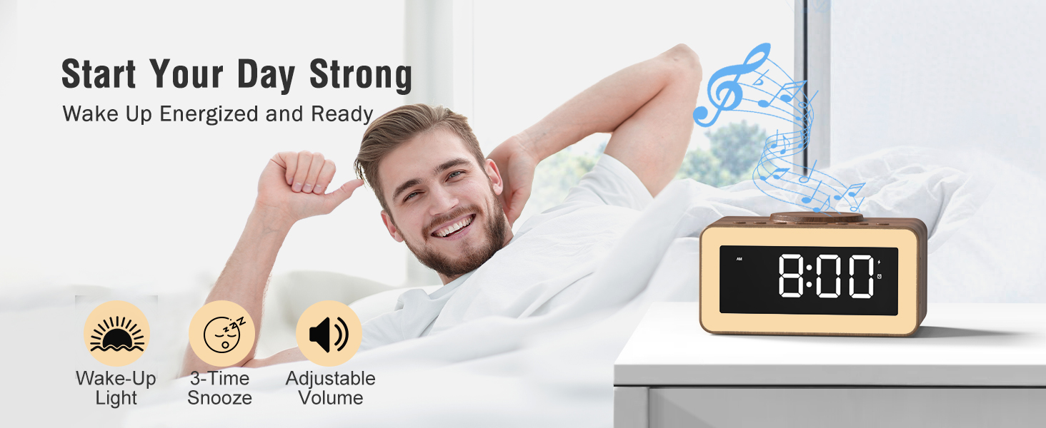 super loud alarm clock for heavy sleepers adults