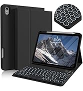 BQDIYOO Keyboard for iPad 11th Gen, 11/10.9inch iPad Case with Pencil Holder, 11inch A16/10.9" Sl...