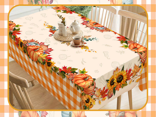 fall tablecloths for rectangle tables