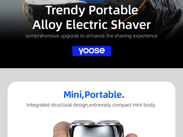 yoose Trendy Portable Alloy MINI Shaver 2.0