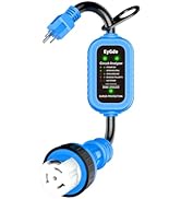 EyGde 50 Amp to 110V RV Adapter with Surge Protector 5000Joules, Patented 15Amp to 50Amp RV Power...