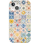 Casely iPhone 15 Case | Tuscan Tiles | Dolce Vita | Compatible with MagSafe | Classic Ultra Slim ...