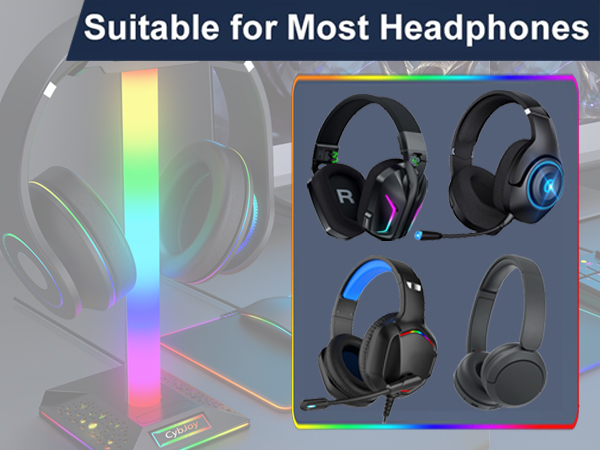 rgb headset stand