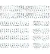 upHere 24 Pieces Set=24-pin x 4, 8-pin x 12, 6-pin x 8 for 3 mm up to 3.4 mm/0.13inch- White(3....