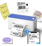 Phomemo Thermal Label Printer, 4X6 Shipping Label Printer for Small Business, Wireless Label Prin...