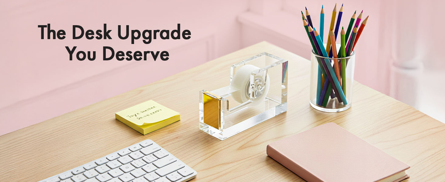 Acrylic tape dispenser Clear tape dispenser Non-slip tape dispenser Heavy-duty tape dispenser Modern