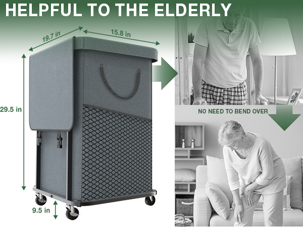 rolling laundry hamper