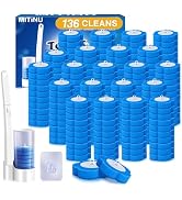 Disposable Toilet Brush Cleaning System with 136 Cleaner Refills, Toilet Cleaning Stick, Wall Mou...