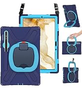 BRAECN Case for Samsung Galaxy Tab S9/S8/S7 11 Inch 2023 SM-X710/700/T870, Heavy Duty Shockproof ...