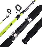 Sougayilang Fishing Rod, 2-Piece Composite Graphite & Glass Blanks Saltwater Trolling Rod Offshor...
