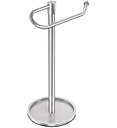 JIAPAIDUO Hand Towel Holder Stand, Brushed Nickel Standing Towel Racks for Bathroom, Stainless St...