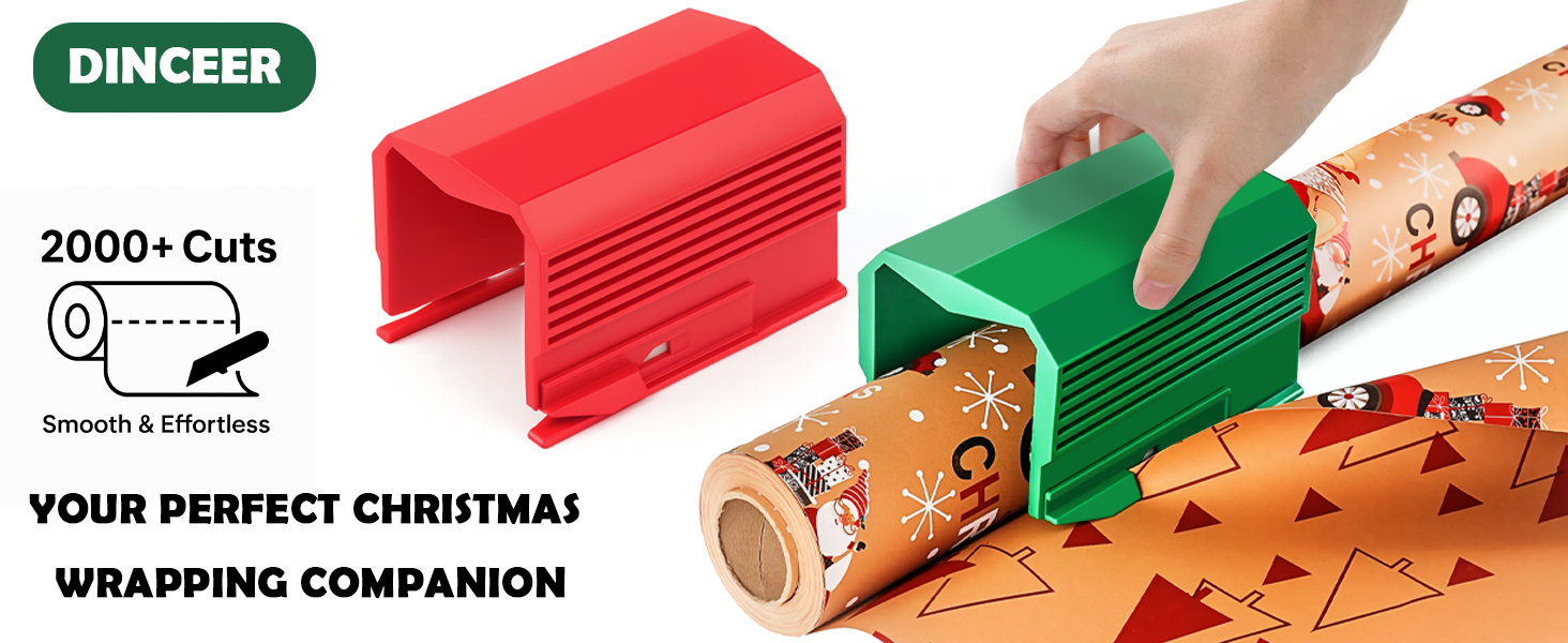 Merry Christmas wrapping paper cutter