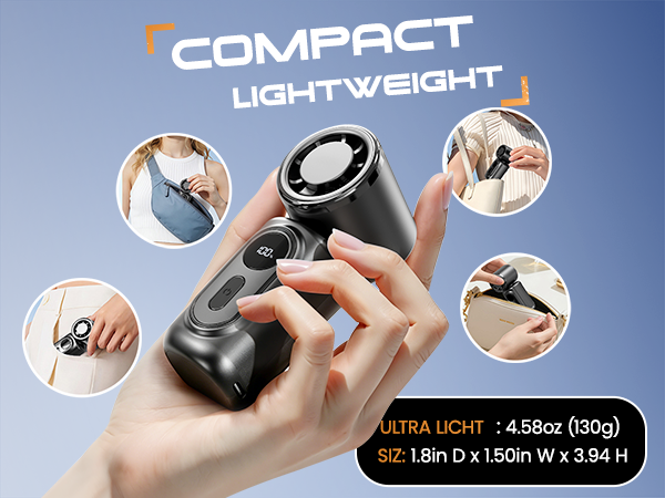Portable Clip-On Mini Fan