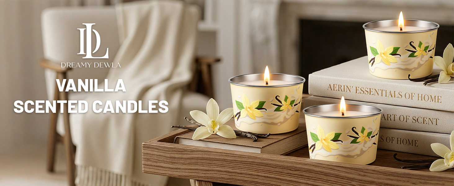 vanilla scented candles