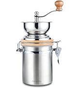 Easyworkz Manual Coffee Grinder - Adjustable Settings, Airtight Canister - Coffee Bean Mill Tool ...