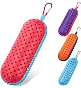 Nicunom 4 Pack Swim Goggle Cases, Breathable Swimming Goggles Case with Drain Hole, Protective Ca...
