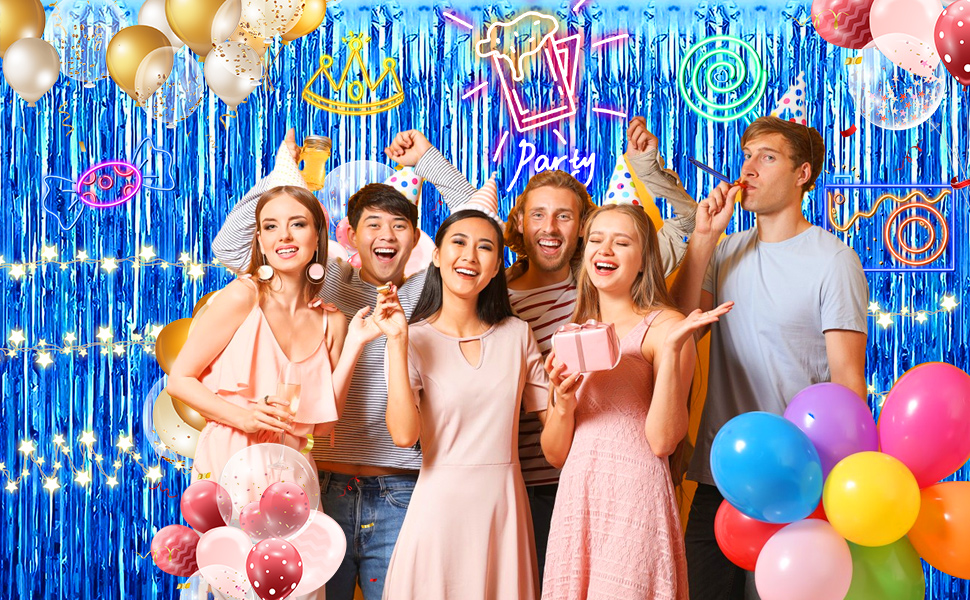 Tinsel Curtain Party Backdrop