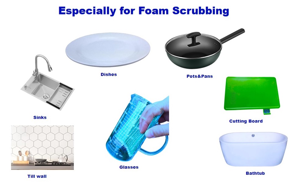 Especially for Foam Scrubbing:This sponge is the perfect combination of lathering and scrubbing.