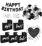 Addblu 5 Senses Gift Bags for Him with Labels Tissue Paper And Handles, 12.6"X8.7"X4" Includes Bi...