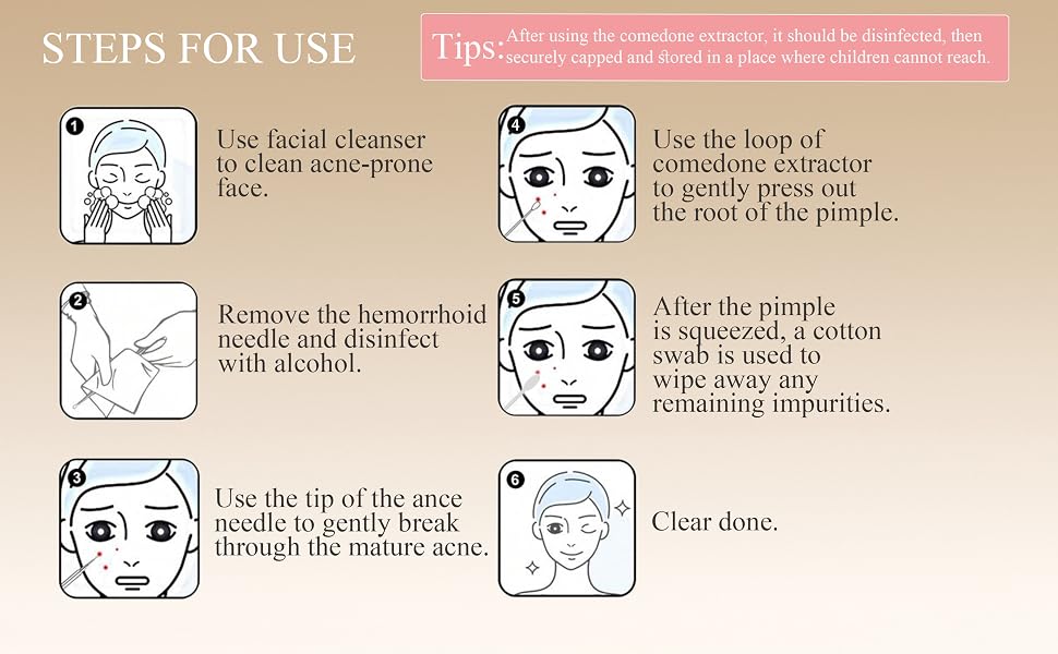 Pimples Comedone Extractor Removal Tool