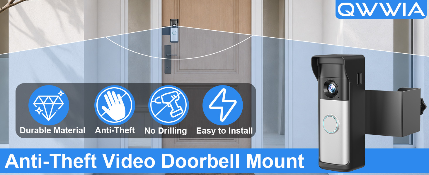 ring battery doorbell mount anti theft doorbell mount ring doorbell mount no drill