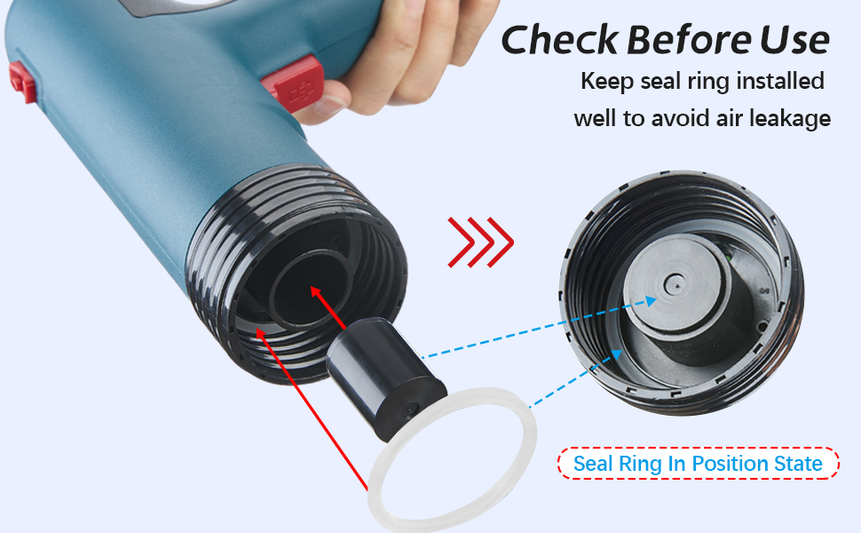 AUTO TOILET PLUNGER SEAL RING IN POSITION