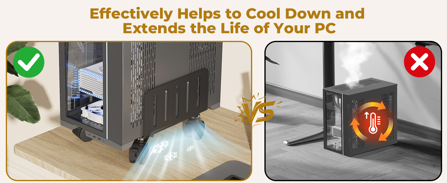 Helps to cool down your PC