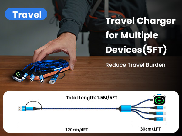 Travel Charger for multiple devices