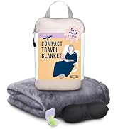 SMART TRAVEL Travel Products Cozy Warm Compact Travel Blanket Travel Blanket Airplane Compact wit...