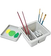 MyLifeUNIT Paint Brush Cleaner, Paint Brush Holder and Organizers for Acrylic, Watercolor, and Wa...