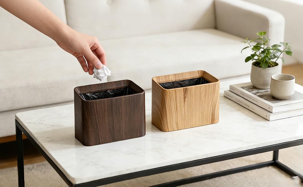 Elegant Mini Desktop Trash Can