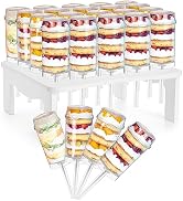 Jucoan 24 Pack Cake Push up Pop Shooters with 20 Holes Cake Pop Shooter Holder Stand, Plastic Cak...