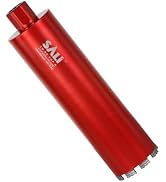 SALI Wet Diamond Core Drill Bits 4-1/4" (108mm) Diameter, 15" (380mm) Drilling Depth, Turbo Laser...