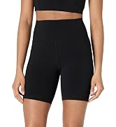 Essentials Women's Active FormFlex Buttery Soft High Waist 7" Biker Shorts with Pockets