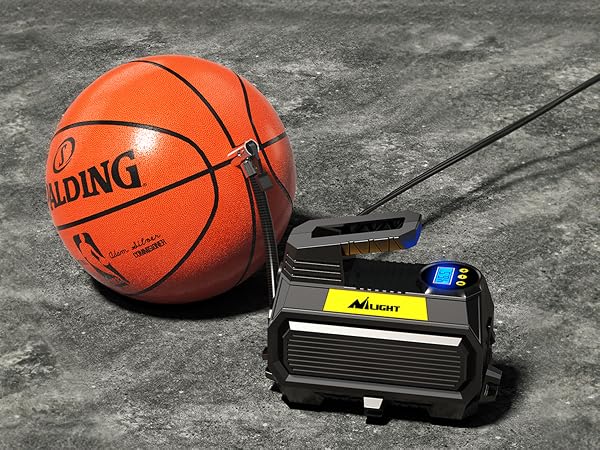 Nilight portable tire inflator with digital pressure gauge
